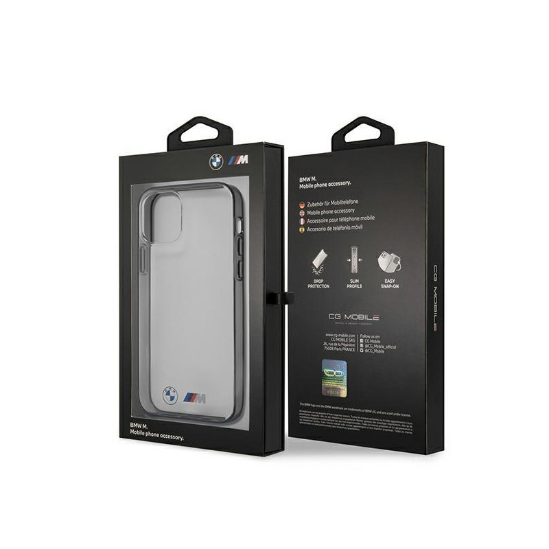 BMW Sandblast dėklas iPhone 12 mini - skaidrus