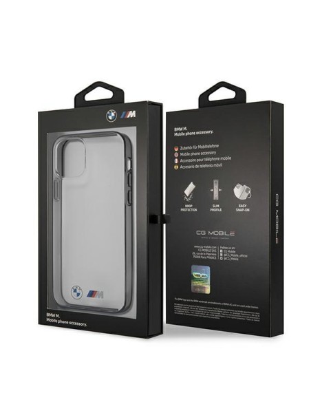 BMW Sandblast dėklas iPhone 12 mini - skaidrus BMW Sandblast dėklas iPhone 12 mini - skaidrus