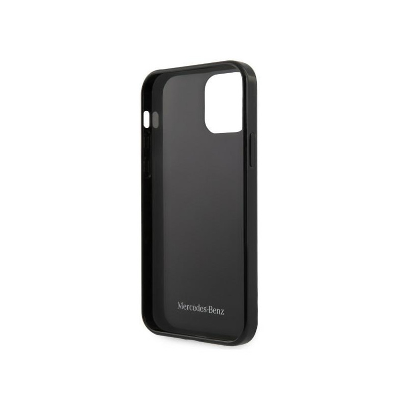 Mercedes Silver Stars Pattern dėklas, skirtas iPhone 12 / iPhone 12 Pro - juodas