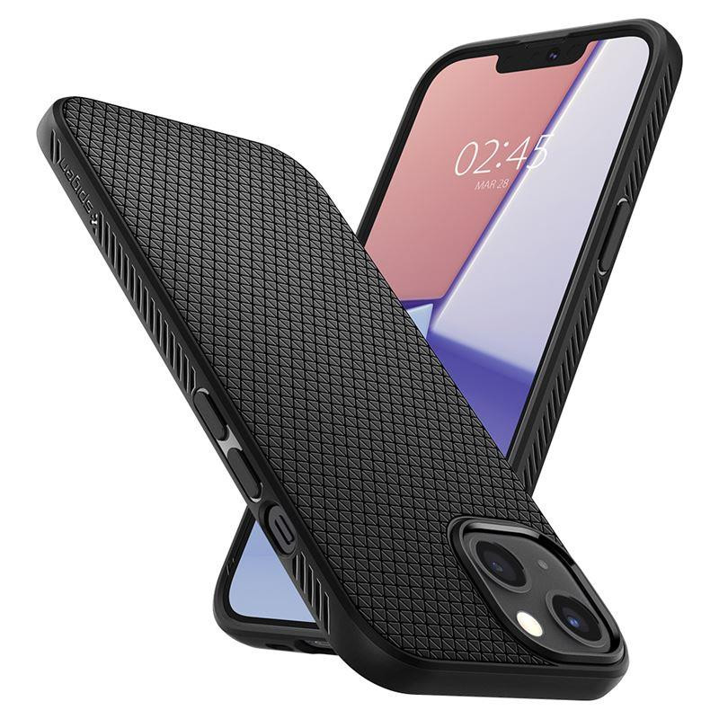 Spigen Liquid Air dėklas iPhone 13 - matinė juoda