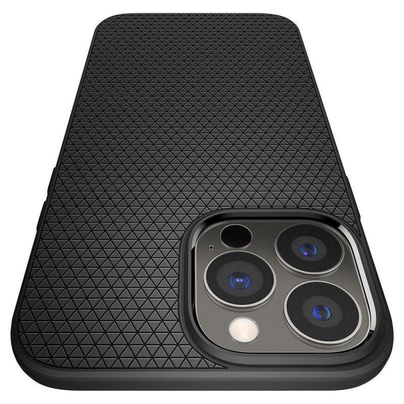 Spigen Liquid Air dėklas iPhone 13 Pro - matinės juodos spalvos