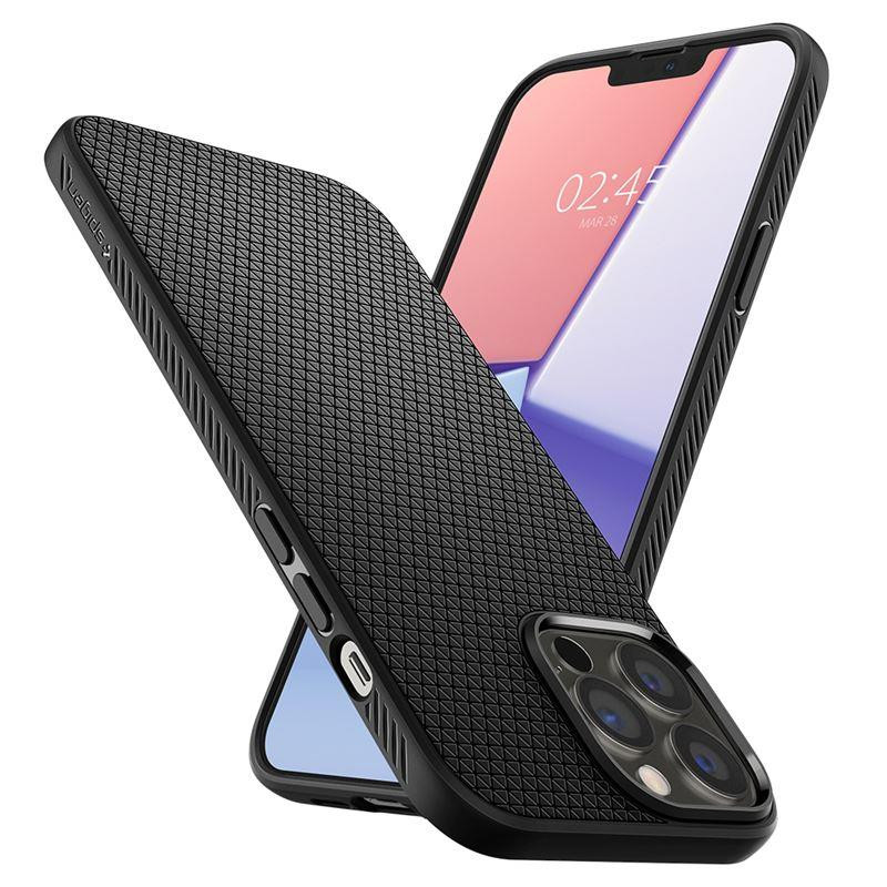Spigen Liquid Air dėklas iPhone 13 Pro - matinės juodos spalvos