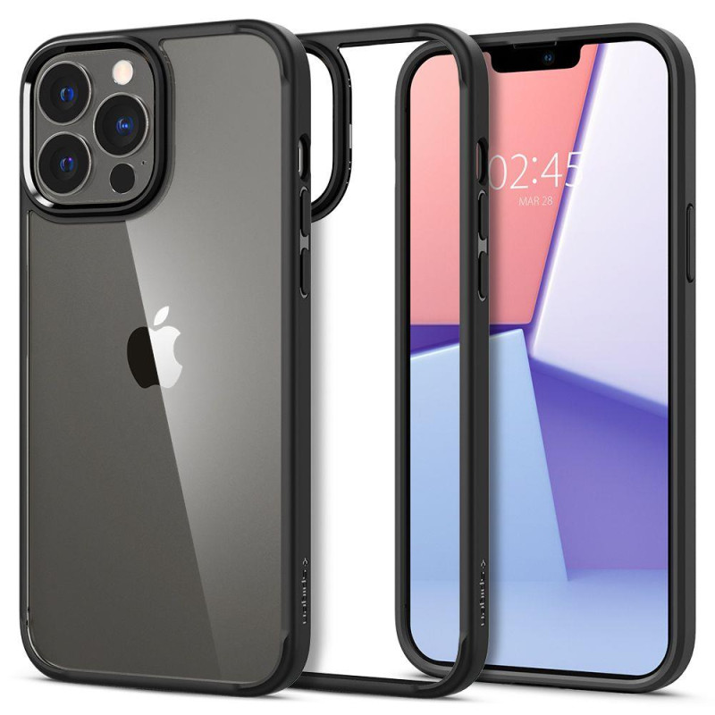 Spigen Ultra Hybrid dėklas iPhone 13 Pro - matinės juodos spalvos