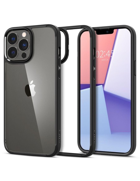 Spigen Ultra Hybrid dėklas iPhone 13 Pro - matinės juodos spalvos Spigen Ultra Hybrid dėklas iPhone 13 Pro - matinės juodos spalvos