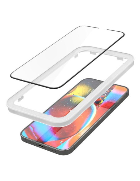 Spigen ALM Glass FC grūdintas stiklas iPhone 13 / 13 Pro / 14 - juodas 2 vnt. Spigen ALM Glass FC grūdintas stiklas iPhone 13 / 13 Pro / 14 - juodas 2 vnt.