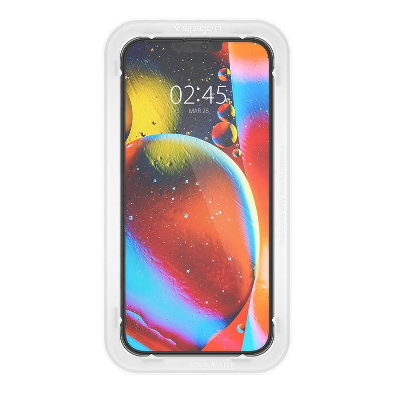 Spigen ALM Glass FC grūdintas stiklas iPhone 13 / 13 Pro / 14 - juodas 2 vnt.