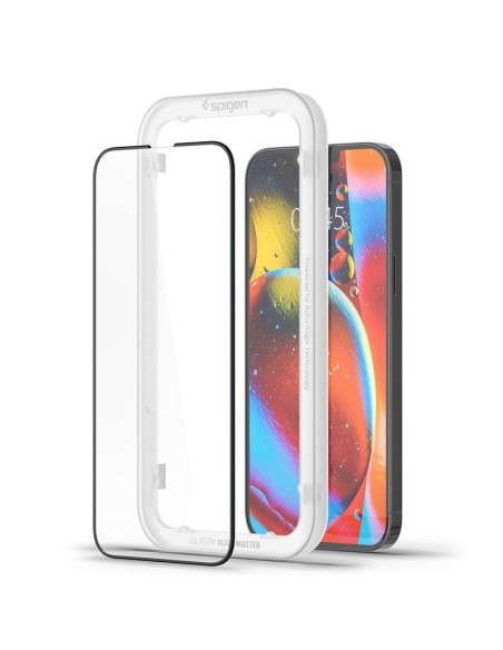 Spigen ALM Glass FC grūdintas stiklas iPhone 13 / 13 Pro / 14 - juodas 2 vnt. Spigen ALM Glass FC grūdintas stiklas iPhone 13 / 13 Pro / 14 - juodas 2 vnt.