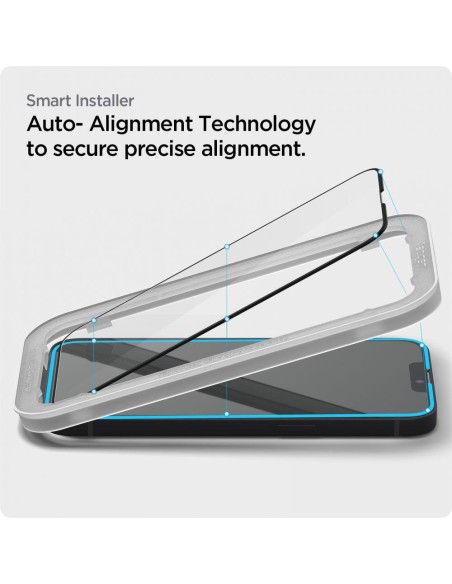 Spigen ALM Glass FC grūdintas stiklas iPhone 13 / 13 Pro / 14 - juodas 2 vnt. Spigen ALM Glass FC grūdintas stiklas iPhone 13 / 13 Pro / 14 - juodas 2 vnt.