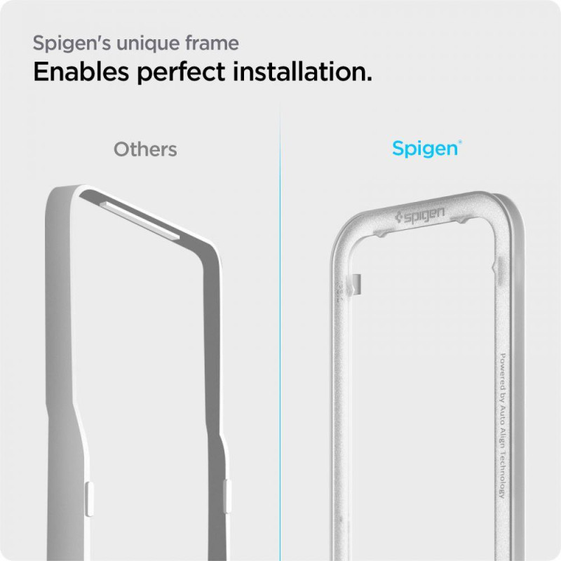 Spigen ALM Glass FC grūdintas stiklas iPhone 13 / 13 Pro / 14 - juodas 2 vnt.