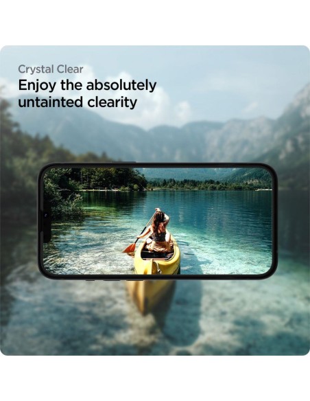 Spigen ALM Glass FC grūdintas stiklas iPhone 13 / 13 Pro / 14 - juodas 2 vnt. Spigen ALM Glass FC grūdintas stiklas iPhone 13 / 13 Pro / 14 - juodas 2 vnt.