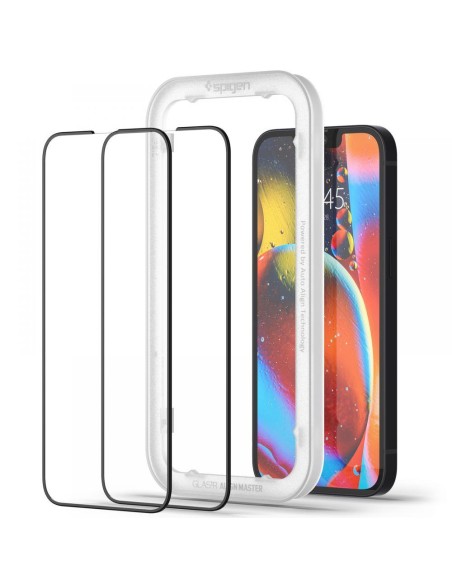 Spigen ALM Glass FC grūdintas stiklas iPhone 13 / 13 Pro / 14 - juodas 2 vnt. Spigen ALM Glass FC grūdintas stiklas iPhone 13 / 13 Pro / 14 - juodas 2 vnt.