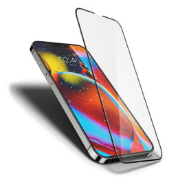 Spigen Glass FC grūdintas stiklas skirtas iPhone 13 / 13 Pro / 14 - juodas