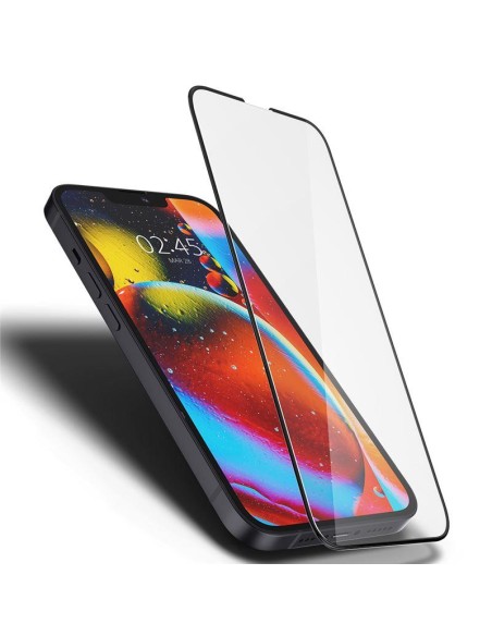 Spigen Glass FC grūdintas stiklas iPhone 13 mini - juodas Spigen Glass FC grūdintas stiklas iPhone 13 mini - juodas