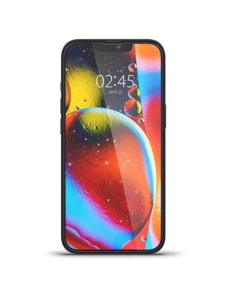 Spigen Glass FC grūdintas stiklas iPhone 13 mini - juodas Spigen Glass FC grūdintas stiklas iPhone 13 mini - juodas