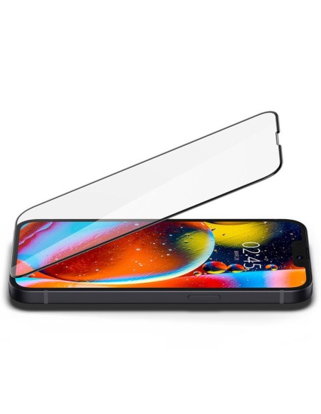 Spigen Glass FC grūdintas stiklas iPhone 13 mini - juodas Spigen Glass FC grūdintas stiklas iPhone 13 mini - juodas