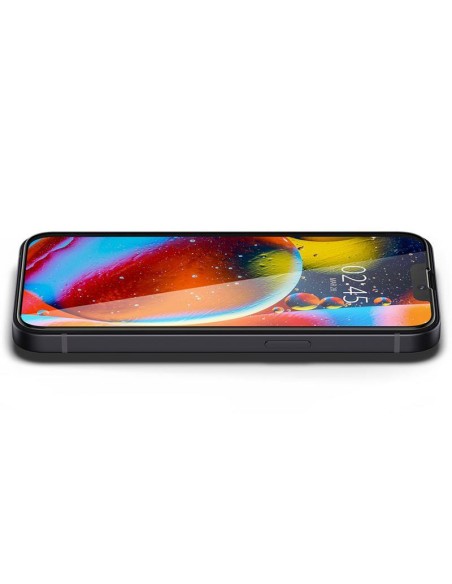 Spigen Glass FC grūdintas stiklas iPhone 13 mini - juodas Spigen Glass FC grūdintas stiklas iPhone 13 mini - juodas