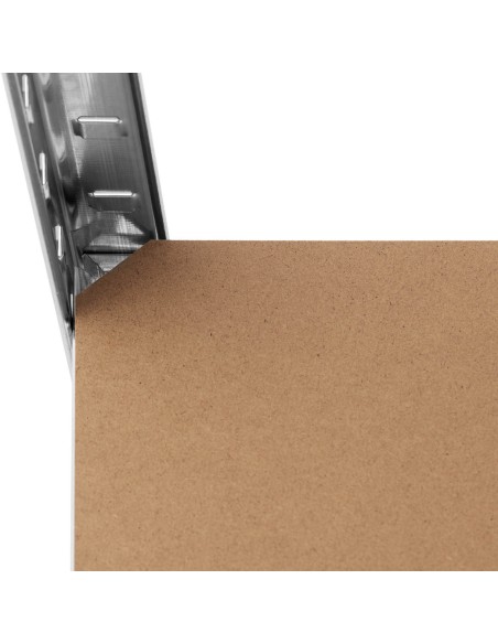 Metalinė laikymo lentyna 4 lentynos 600 kg 160 x 40 x 180 cm pilka