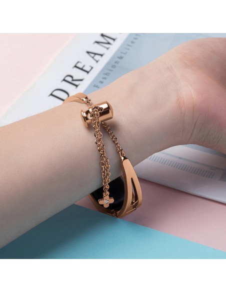 Keičiamas metalinės juostos apyrankės grandinės dirželis, skirtas Xiaomi Mi Band 6/ 5/ 4/ 3 Rose Gold Keičiamas metalinės juostos apyrankės grandinės dirželis, skirtas Xiaomi Mi Band 6/ 5/ 4/ 3 Rose Gold