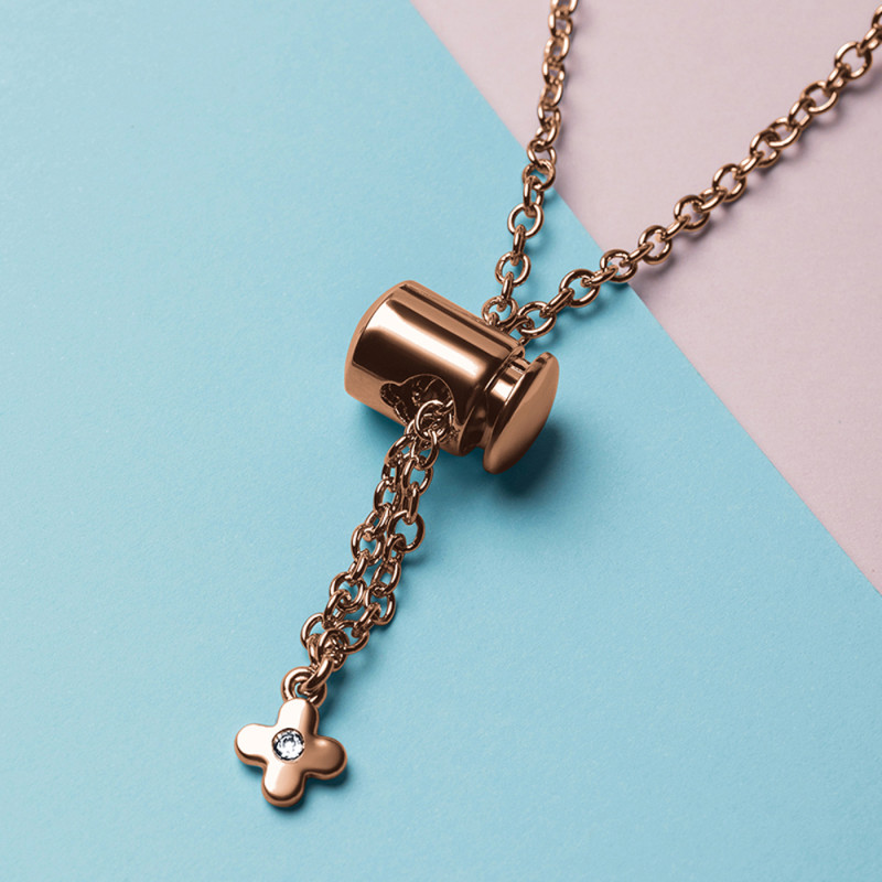 Keičiamas metalinės juostos apyrankės grandinės dirželis, skirtas Xiaomi Mi Band 6/ 5/ 4/ 3 Rose Gold
