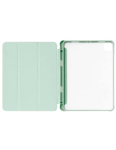 Stovo planšetinio kompiuterio dėklas Smart Cover iPad Air 2020 / 2022 su stovo funkcija žalia Stovo planšetinio kompiuterio dėklas Smart Cover iPad Air 2020 / 2022 su stovo funkcija žalia
