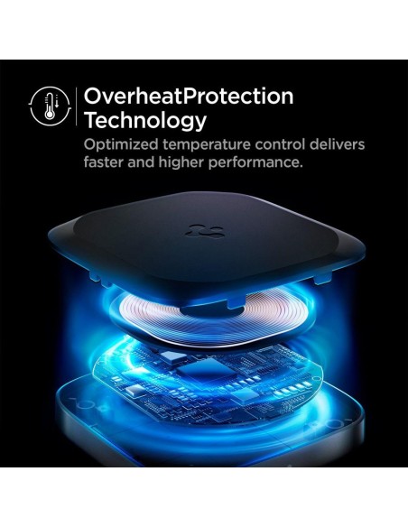 Spigen PowerArc PF2004 15W belaidis įkroviklis - juodas