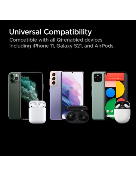 Spigen PowerArc PF2004 15W belaidis įkroviklis - juodas