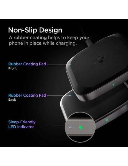Spigen PowerArc PF2004 15W belaidis įkroviklis - juodas