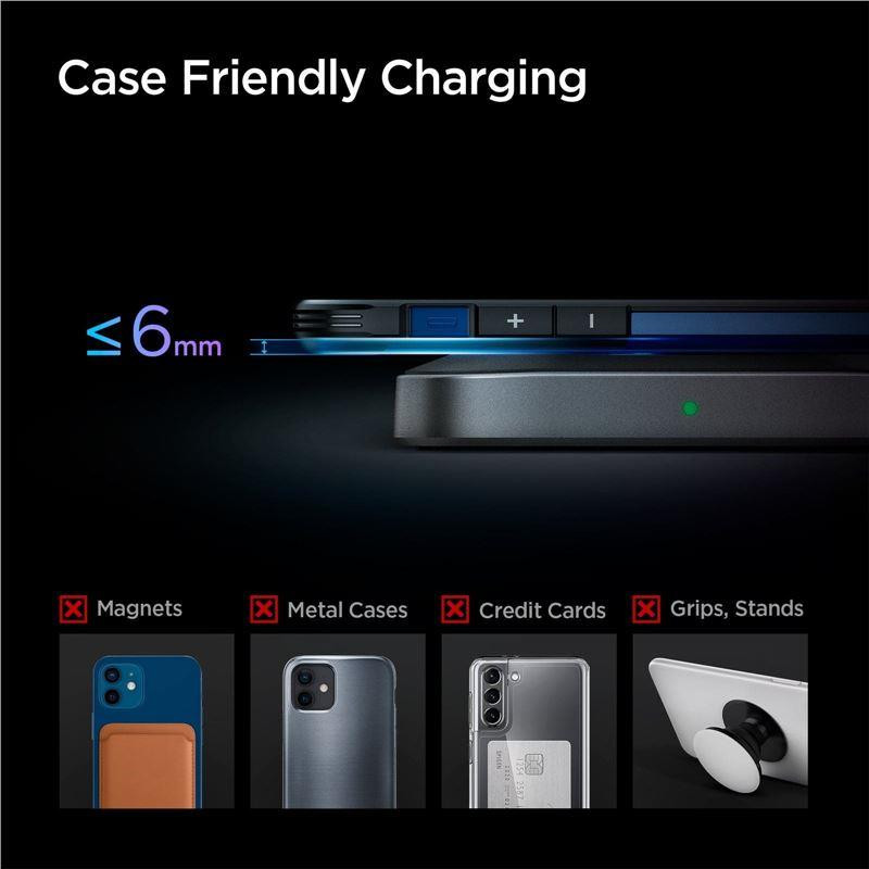 Spigen PowerArc PF2004 15W belaidis įkroviklis - juodas