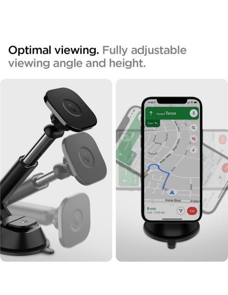 Spigen ITS12W magnetinis laikiklis su 7,5W MagSafe įkrovikliu automobilio prietaisų skydeliui - juodas Spigen ITS12W magnetinis laikiklis su 7,5W MagSafe įkrovikliu automobilio prietaisų skydeliui - juodas