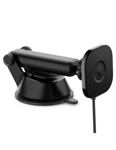 Spigen ITS12W magnetinis laikiklis su 7,5W MagSafe įkrovikliu automobilio prietaisų skydeliui - juodas Spigen ITS12W magnetinis laikiklis su 7,5W MagSafe įkrovikliu automobilio prietaisų skydeliui - juodas
