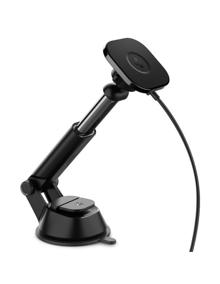 Spigen ITS12W magnetinis laikiklis su 7,5W MagSafe įkrovikliu automobilio prietaisų skydeliui - juodas Spigen ITS12W magnetinis laikiklis su 7,5W MagSafe įkrovikliu automobilio prietaisų skydeliui - juodas