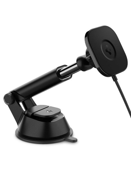 Spigen ITS12W magnetinis laikiklis su 7,5W MagSafe įkrovikliu automobilio prietaisų skydeliui - juodas Spigen ITS12W magnetinis laikiklis su 7,5W MagSafe įkrovikliu automobilio prietaisų skydeliui - juodas