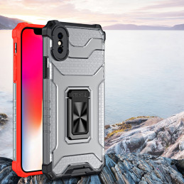 Crystal Ring Case šarvuotas hibridinis korpuso dangtelis + magnetinis laikiklis iPhone XS Max žalias