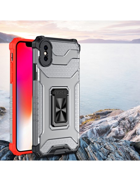Crystal Ring Case šarvuotas hibridinis korpuso dangtelis + magnetinis laikiklis iPhone XS Max žalias Crystal Ring Case šarvuotas hibridinis korpuso dangtelis + magnetinis laikiklis iPhone XS Max žalias