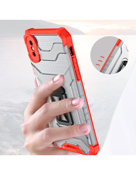 Crystal Ring Case šarvuotas hibridinis korpuso dangtelis + magnetinis laikiklis iPhone XS Max žalias Crystal Ring Case šarvuotas hibridinis korpuso dangtelis + magnetinis laikiklis iPhone XS Max žalias