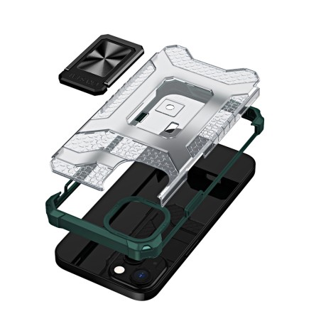 Crystal Ring Case šarvuotas hibridinis korpuso dangtelis + magnetinis laikiklis iPhone 12 žalias Crystal Ring Case šarvuotas hibridinis korpuso dangtelis + magnetinis laikiklis iPhone 12 žalias