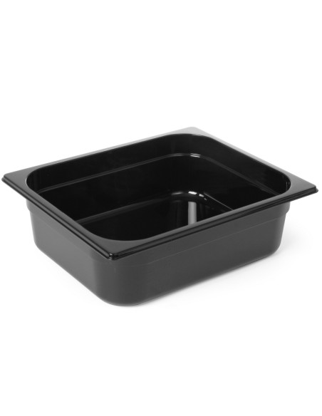 Maitinimo konteineris GN 1/2 juodas polikarbonatas 325x265x150mm 9,5L Hendi 862414
