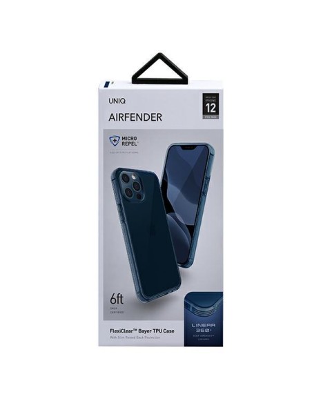 UNIQ Air Fender dėklas, skirtas iPhone 12 Pro Max - mėlynas UNIQ Air Fender dėklas, skirtas iPhone 12 Pro Max - mėlynas