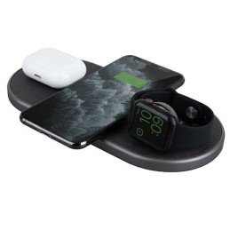 UNIQ Aereo Plus 3in1 30W indukcinis įkroviklis - juodas
