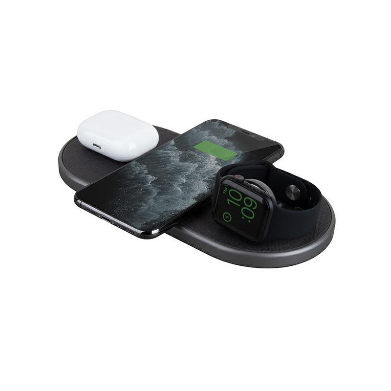 UNIQ Aereo Plus 3in1 30W indukcinis įkroviklis - juodas