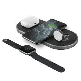 UNIQ Aereo Plus 3in1 30W indukcinis įkroviklis - juodas