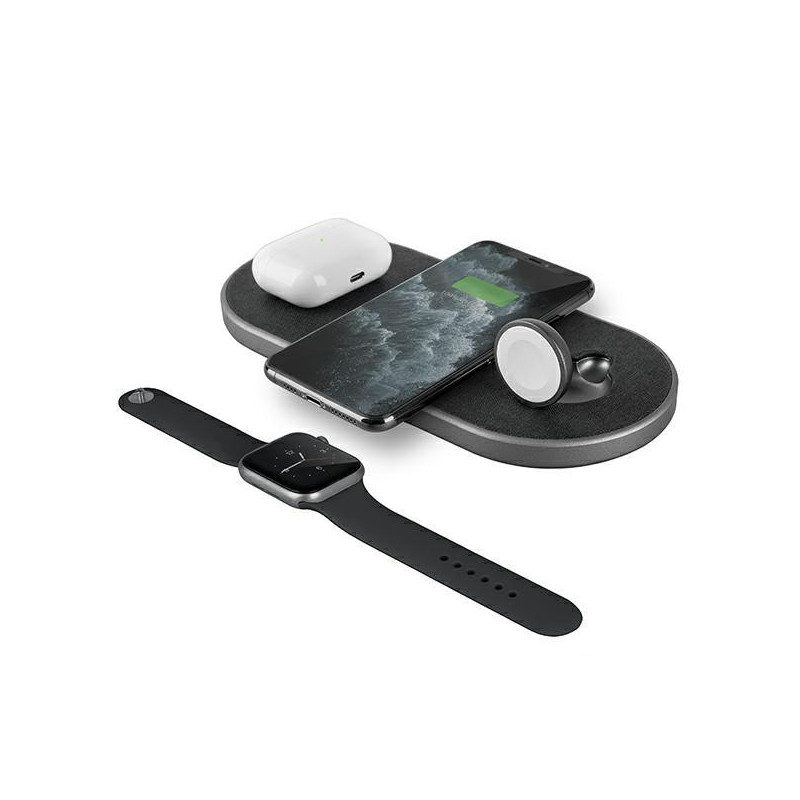 UNIQ Aereo Plus 3in1 30W indukcinis įkroviklis - juodas