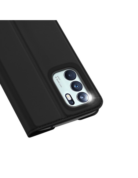 Dux Ducis Skin Pro dėklo dėklo dangtelis su atvartu, skirtas Oppo Reno6 4G juodas Dux Ducis Skin Pro dėklo dėklo dangtelis su atvartu, skirtas Oppo Reno6 4G juodas