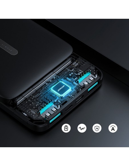 Joyroom Powerbank 10000mAh 2.1A 2x USB juoda (JR-T012 black) Joyroom Powerbank 10000mAh 2.1A 2x USB juoda (JR-T012 black)