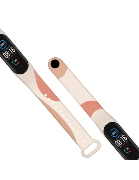 Dirželis Moro apyrankė, skirta Xiaomi Mi Band 4 / Mi Band 3 Silikoninio dirželio laikrodžio apyrankės modelis 6