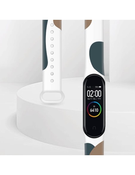 Dirželis Moro apyrankė, skirta Xiaomi Mi Band 4 / Mi Band 3 Silikoninio dirželio laikrodžio apyrankės modelis 6