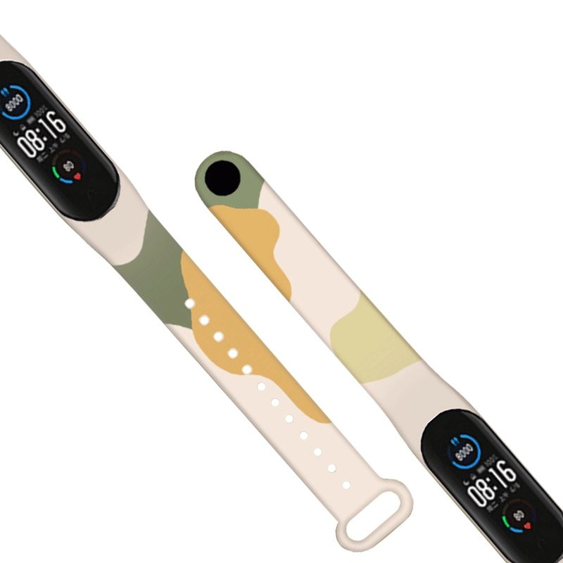 Dirželis Moro apyrankė, skirta Xiaomi Mi Band 4 / Mi Band 3 Silikoninio dirželio laikrodžio apyrankės modelis 10