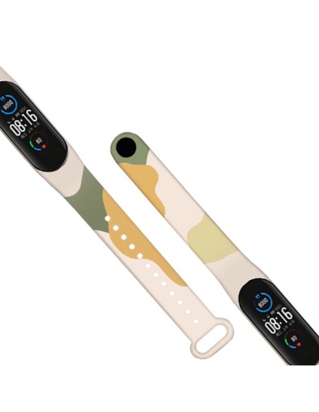 Dirželis Moro apyrankė, skirta Xiaomi Mi Band 4 / Mi Band 3 Silikoninio dirželio laikrodžio apyrankės modelis 10 Dirželis Moro apyrankė, skirta Xiaomi Mi Band 4 / Mi Band 3 Silikoninio dirželio laikrodžio apyrankės modelis 10