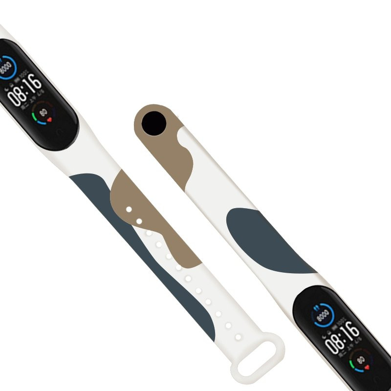 Dirželis Moro apyrankė, skirta Xiaomi Mi Band 4 / Mi Band 3 Silikoninio dirželio laikrodžio apyrankės modelis 12