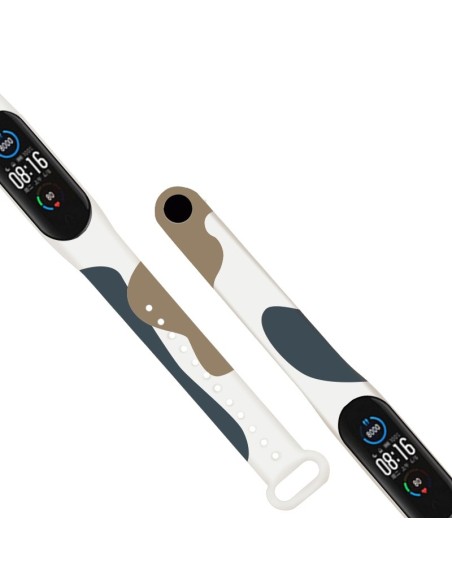 Dirželis Moro apyrankė, skirta Xiaomi Mi Band 4 / Mi Band 3 Silikoninio dirželio laikrodžio apyrankės modelis 12